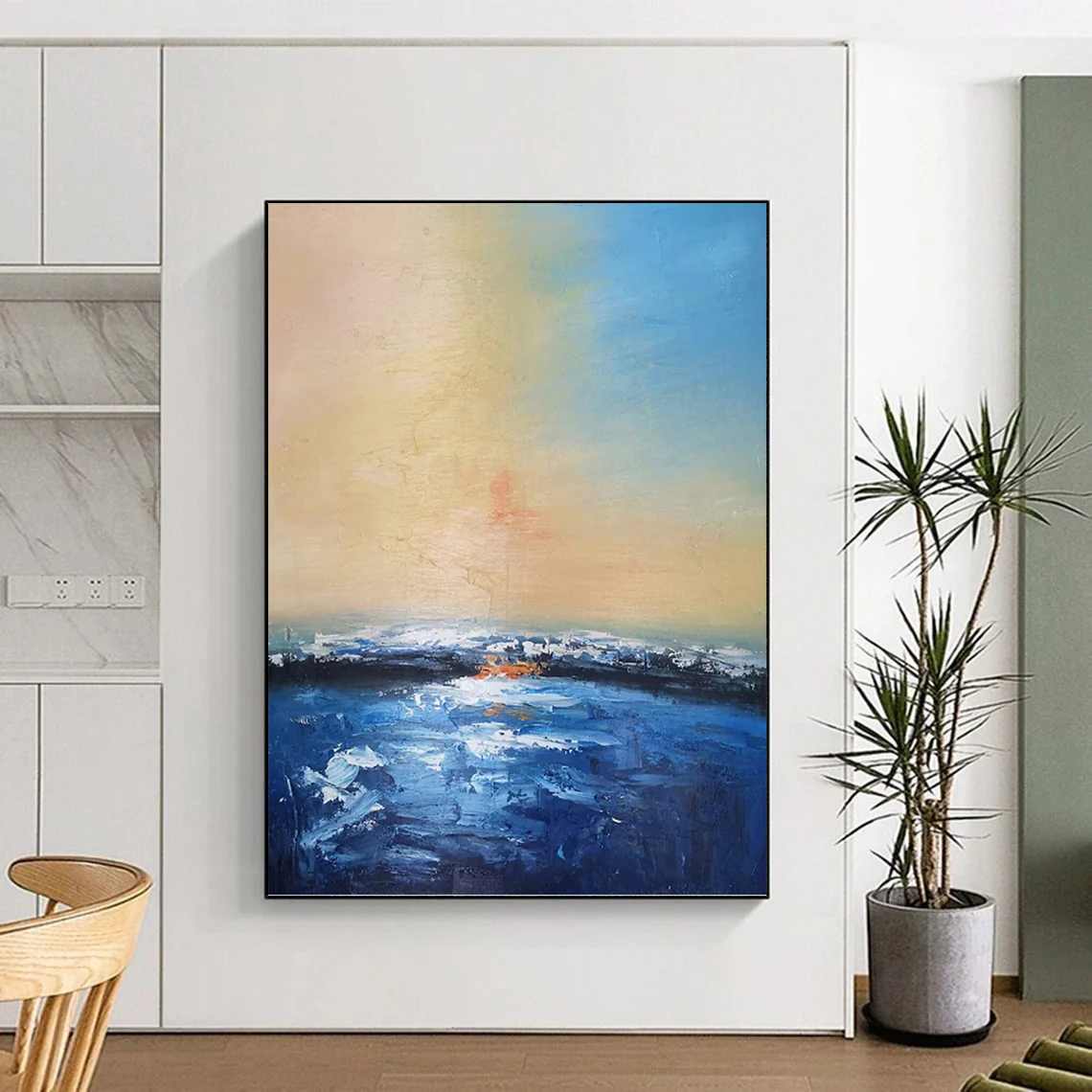 Living Blue Office - original art for interior design
